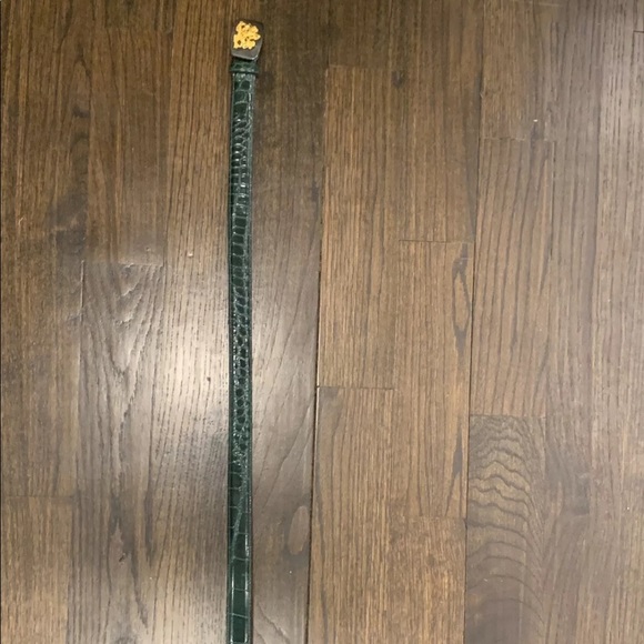 Vintage Ralph Lauren Green Alligator Belt